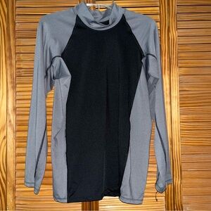 Sun Protection Zone‎ Gray/Black Long Sleeve XL UV Protection Shirt